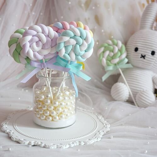 Simulation Twist Lollipop Props Pink Cute Lollipops Window Photography Decoration Candy Simulation Gift