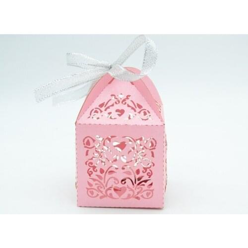 Wedding Gift Packing Boxes Gepersonaliseerde laser cut luxe trouwbedankjes macaron verpakking dozen