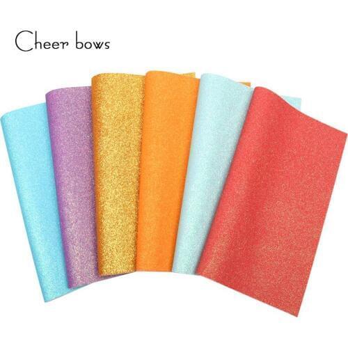 Cheerbows 22*30cm Glitter Bow Fabric Sheet DIY Hairbow Materials Handmade Craft Accessories Hairbow Fabric Synthetic Leather
