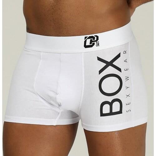 Boxer Briefs Men Cotton Underwear Breathable Male Underpants Sexy Gay Comfortable boxer shorts in 2 Colors Free Shipping