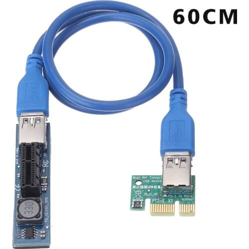 USB 3.0 PCI-E 1X Extension Cable PCI Express Network Card Interface Extension Cord Durable PCI-E Adapter Cards