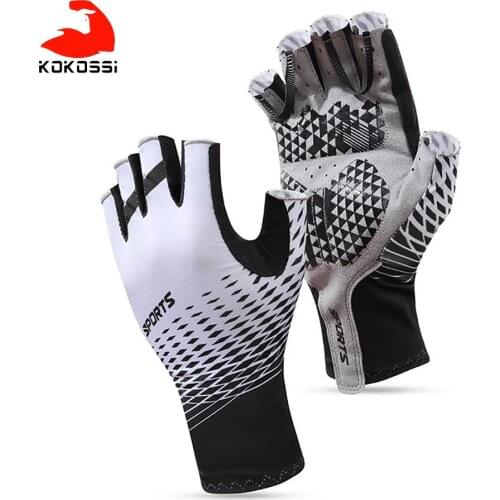 KoKossi Cycling Gloves Non-slip Shockproof Windproof Breathable Half-finger Professional Sports Gloves Outdoor Running Men Women