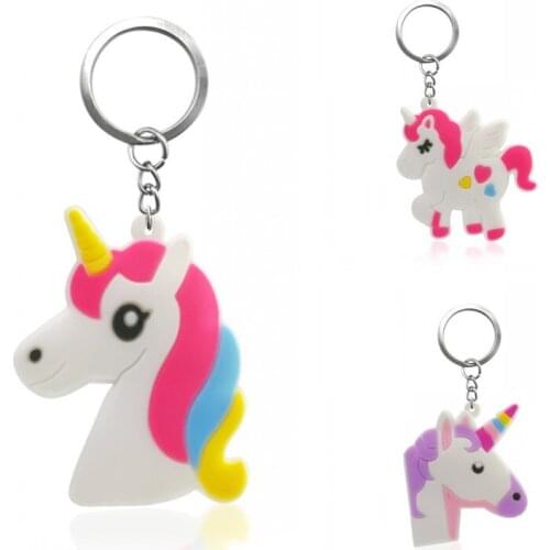 1pcs Lovely Keychain PVC Key Chain Fantasy Key Ring Fashion Accessories Key Holder Trinket Kids Birthday PartyGift