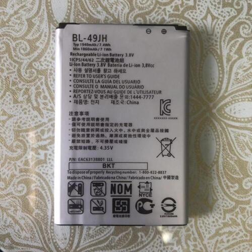 100% Original BL-49JH Battery for LG K3 LS450 K4 K120 Spree K121 K130 k120e K130e 1940mAh bl 49jh