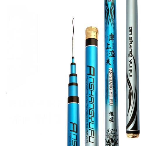 3.6m-7.2m 28-tune Taiwan Fishing Rod Light and Hard Fishing Pole Carbon Long Section Wedkarstwo Olta Spinning Peche Fishing Gear