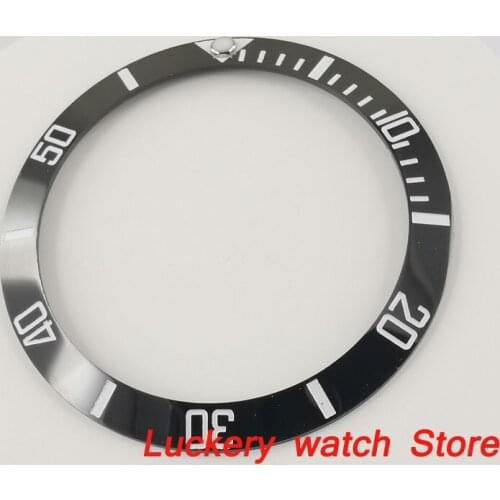 38mm black ceramics bezel white marks fit for 40mm SUB GMT mens watch-Q16