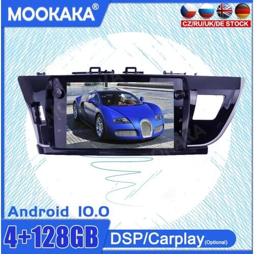 4+128G Android10 For Toyota Corolla 2013-2016 Car GPS Navigation Auto Tape Radio Stereo Video Multimedia Player Carplay HeadUnit