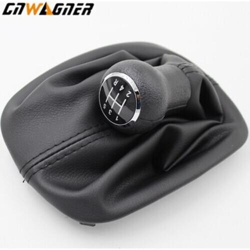 5 / 6 Speed Car Gear Shift Knob Lever Shifter Stick Gaiter Boot Cover for VW Passat B5 B5.5 B6 1996-2005 Car Styling Accessories