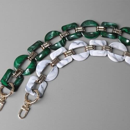 Acrylic Chains Bag Strap Handbag Chains Plastic Strap Fashion Color Women Bag Accessories Shoulder Strap