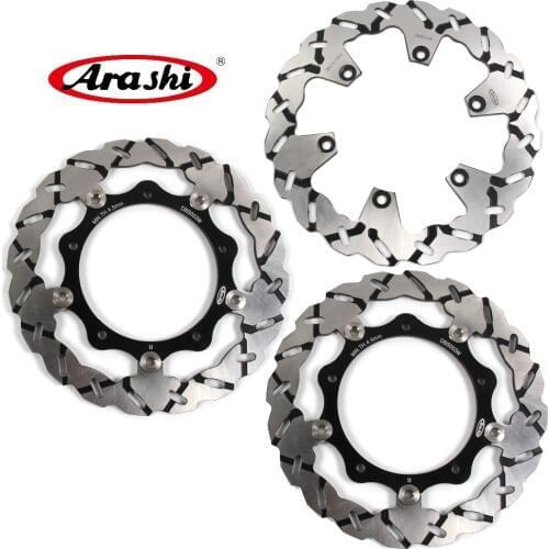 ARASHI For YAMAHA XP TMAX500 2004-2007 CNC Front Rear Brake Rotors Brake Disc T-MAX 500 XP TMAX 500 T MAX500 2005 2006 XP