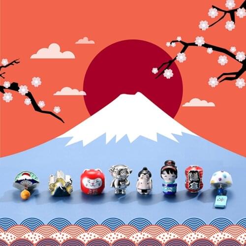 2021 Japanese Style Culture Warm Wishes Charms Metal Beads for Women 925 Sterling Silver Charm Jewelry for Bracelet Bangle Gift