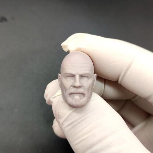 Blank 1/12 Scale Breaking Bad Bryan Cranston Head Sculpt Unpainted Fit 6" ML Figure