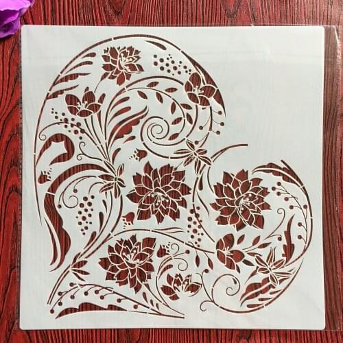 CraftArtGo DIY Flower Stencils Painting Scrapbook Coloring Cake decorating sugar powder sieve printing mold printing table