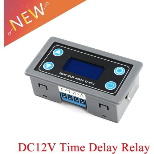 DC12V 12V LED Digital Time Delay Relay Module Programmable Timer Relay Control Switch Timing Trigger Cycle with Case for Indoor