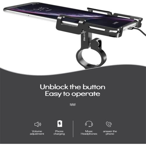 Bicycle Mobile Phone Holder Scooter Aluminum Alloy Mobile Phone Holder MTB Bike Bracket Cell Phone Stand Cycling Accessories