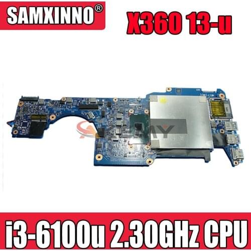 For HP Pavilion X360 13-u Laptop Motherboard 15256-1 448.07M06.0011 With SR3EU i3-6100u 2.30GHz CPU DDR4 MainBoard 100% Tested