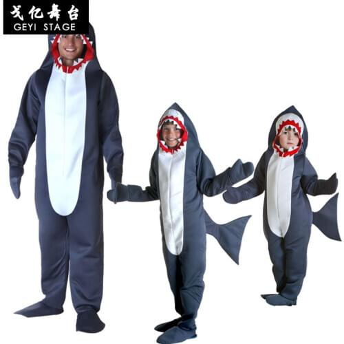 Trendy stage performance costumes children shark cartoon doll costumes fish costumes Finding Nemo costumes parent-child costumes
