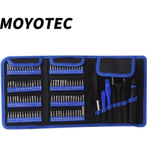 MOYOTEC 126Pcs Multi-functional Precision Telecommunication Repair Tools Magnetic Hand Tools Set For Mobile Phone Repair