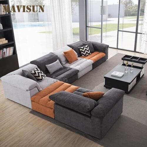 Sectional Sofa Set For Living Room With Right Chaise Lounge Northern European Love-Seat Couch In High Quality Home Furniture