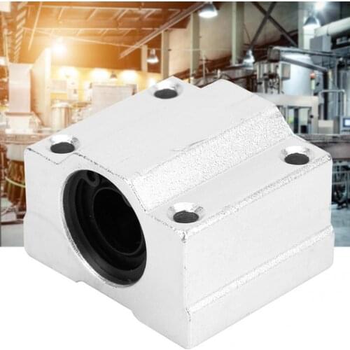 Bearing Sliding Block 2 Pcs Linear Bearing Slide Block SC12UU Closed Aluminum Alloy Sliding Block bearing axial