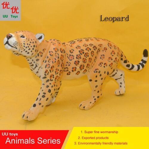 Hot toys: Big Leopard Simulation model Animals kids toys children educational props