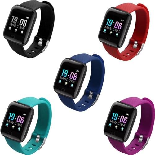 Telink8266 Smart Watches Sports Fitness Tracking Blood Pressure Heart Rate Monitor Message Reminder Android Pedometer Watch