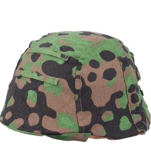 WWII WW2 GERMAN ARMY PLANE TREE CAMO M35 REVERSIBLE HELMET COVER WORLD WAR II SOLDIER MILITARY WAR REENACTMENTS GE