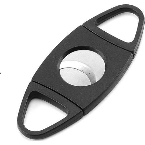 High quality Cigar Smoking Accessories Double Finger Stretch Type Cigar Cutter Knife