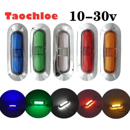 10x 10-30v truck car LED Side Marker lights Clearance Lamp Warning Light external lights for Car Trailer caravan light 24v 12v