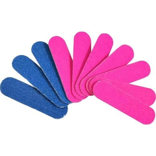 100Pcs/lot Mini nail file strip double-sided manicure nail tools