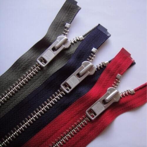 2 pcs/lot YKK Zipper Metal OPEN END HEAVY DUTY FOR Leather COAT Jacket Sewing Accessories