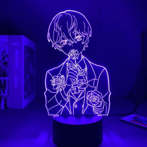 Anime 3D Light Mystic Messenger LED Night Light for Kid Room Deco Birthday Gift