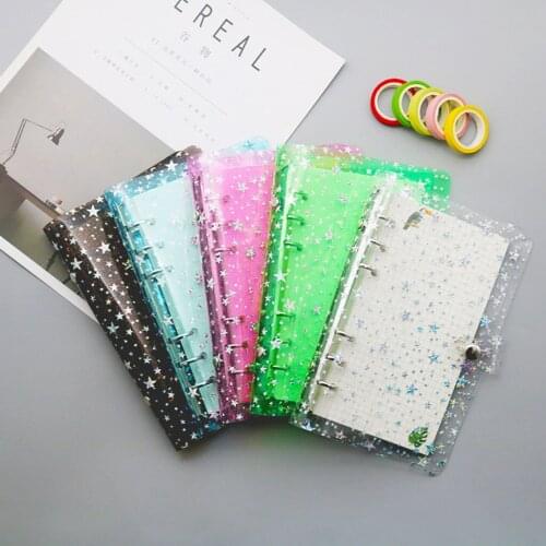 A5 A6 Star Loose Leaf Binder Notebook Inner Core Cover Journal Planner Office Supplies