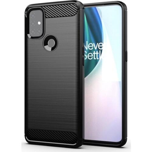 For OnePlus Nord N10 6.49" 2020 Carbon Fiber Cover Phone Bumper Case Full Protection Shockproof Anti Drop Shell