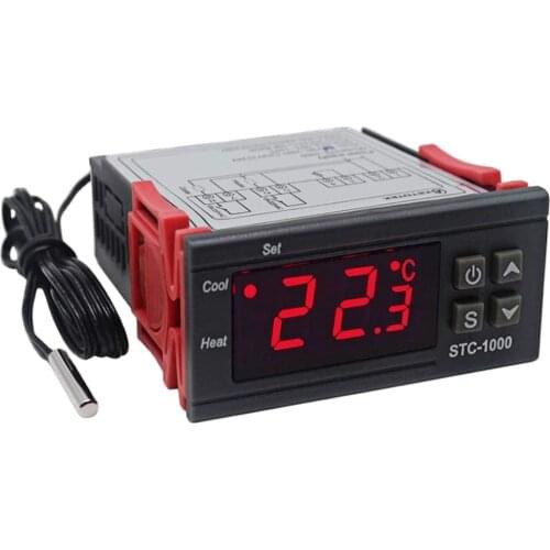 Digital Temperature Controller Thermostat Thermoregulator incubator Relay LED 10A Heating Cooling STC-1000 STC 1000 12V 24V 220V