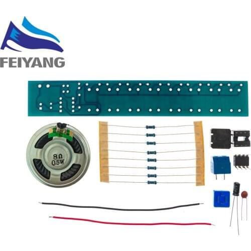 Diy electronic kit set NE555 keyboard kit Eight notes DIY electronic production parts practice Fun teaching training