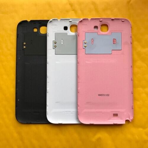 For Samsung Galaxy Note 2 II N7100 N7105 I317 Original Phone Housing Frame Back Cover Panel Rear Battery Door With NFC Chip