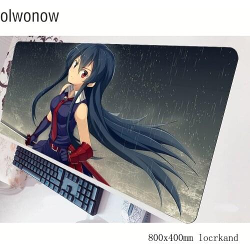 Akame ga kill mouse pad gamer 80x40cm gaming mousepad laptop notbook desk mat ergonomic padmouse games pc gamer mats gamepad