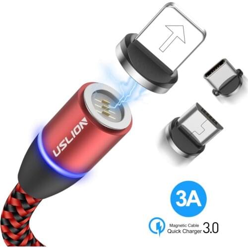 Magnetic Cable USB C Mobile Phone Fast Charger USB C To Type C Cables Magnet Phone Cables Data For iPhone Macbook Laptop QBMY