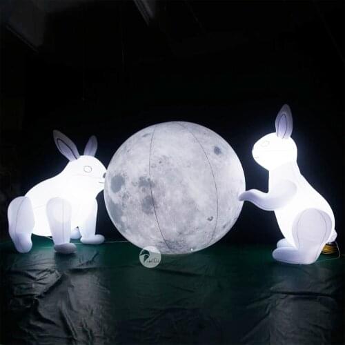 Mercury, Jupiter, Venus, Saturn, Neptune, Uranus, Moon, Sun, Earth, PVC Inflatable Balloons With LED Lights