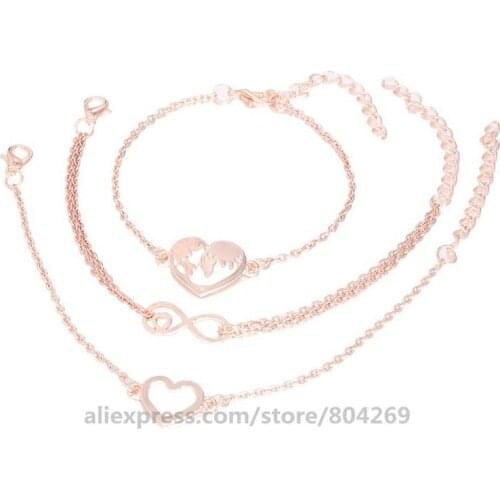 New Arrival Double Love Lucky Eight Bracelet Fashion Women Jewelry Bracelet Accessories Hot Sales