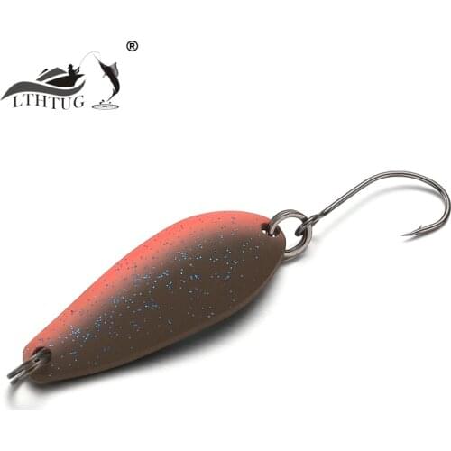 LTHTUG Peche Leurre Pesca PAL SPOON 2.5g 30mm Colorful Spoon Bait Copper Stream Metal Fishing Lure For Trout Chub Perch Salmon