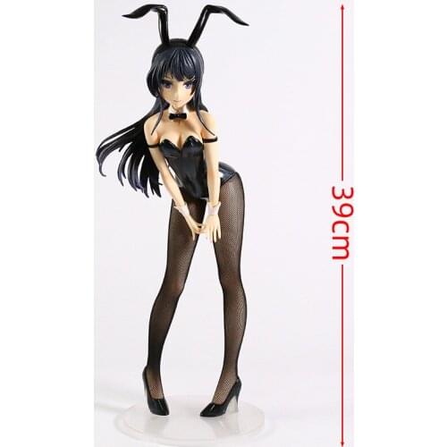 Seishun Buta Yarou Wa Sakurajima Mai Bunny Ver. 1/4 Scale PVC Collection Model Statue Anime Sexy Girl Figure Toy