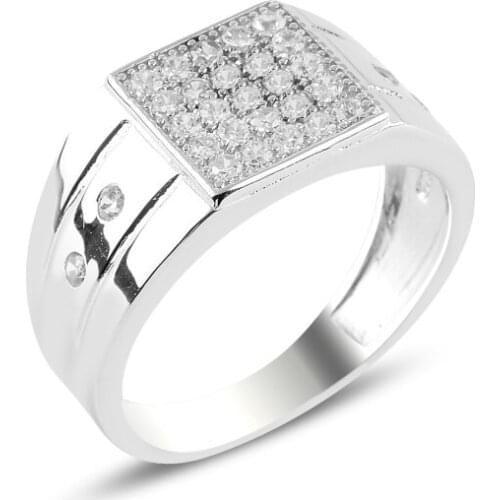 Silverlina Silver Zircon Stone Ring