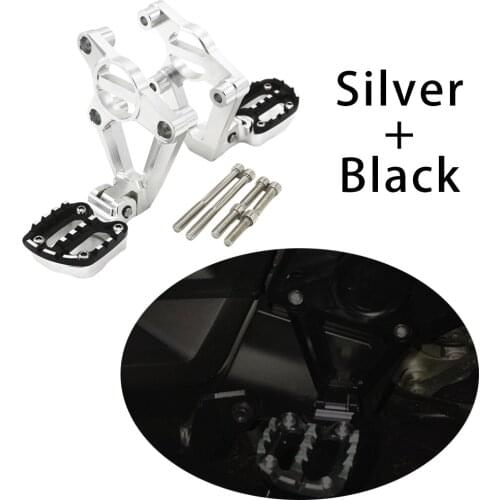 Silver Motorcycles Footrest Foot Pegs Footpegs For Honda XADV750 XADV 750 2017 Accessory, Easy Installation