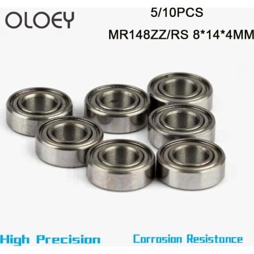 5/10PCS MR148-2RS ZZ MR148 2RS MR148 8x14x4 mm Blue Rubber Sealed Miniature High Quality Deep Groove Ball Bearing