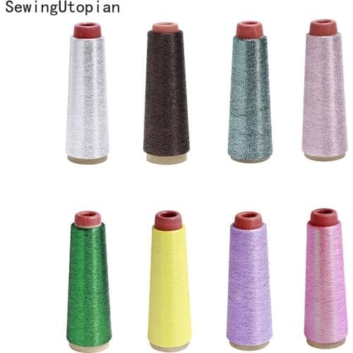 Sewing Machine Cone Threads Polyester Overlocking All Purpose Golden Silver Color Sewing Thread Sewing Machines Thread