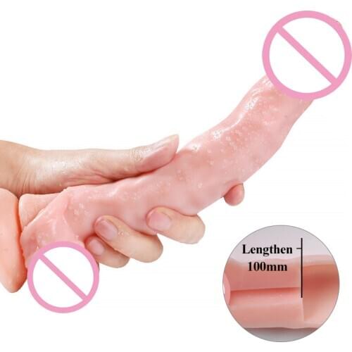 Dildo Extender Penis Enlargement Reusable Condoms Soft Silicone Penis Sleeve Delayed Ejaculation Condoms Dildo Enhancer for Men