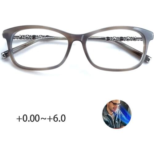 Italy Luxury Brand Reading Glasses Women Spring Hinge With Crystals Anti Blue Light Top Optical Clarity Lenses