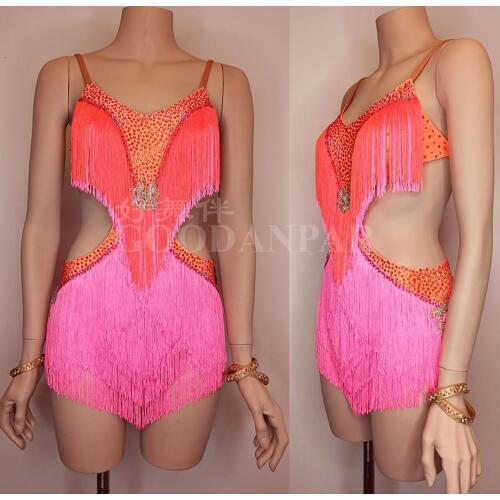Latin dress Latin Dance Dress women rhinestones latin dance costume for competition latin dancewear fringes latin costumes